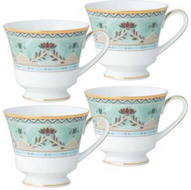 Noritake Serene Garden Set of 4 Teacups, 8 oz.