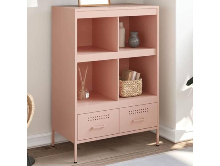 HEFZGDB Kaltgewalzter Stahl Highboard Industriedesign Modernes Highboard für Schlafzimmer mit verstellbaren Schraubfüßen Industrie-Stil für Wohnzimmer Robustes aus Stahl mit Stauraum