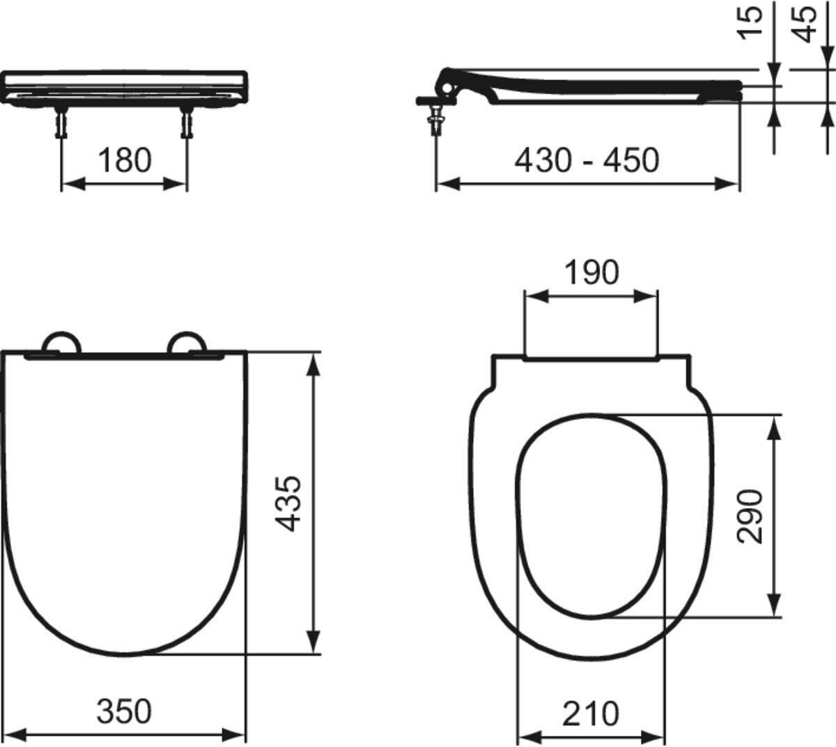 Ideal Standard life O Sandwich Sitz