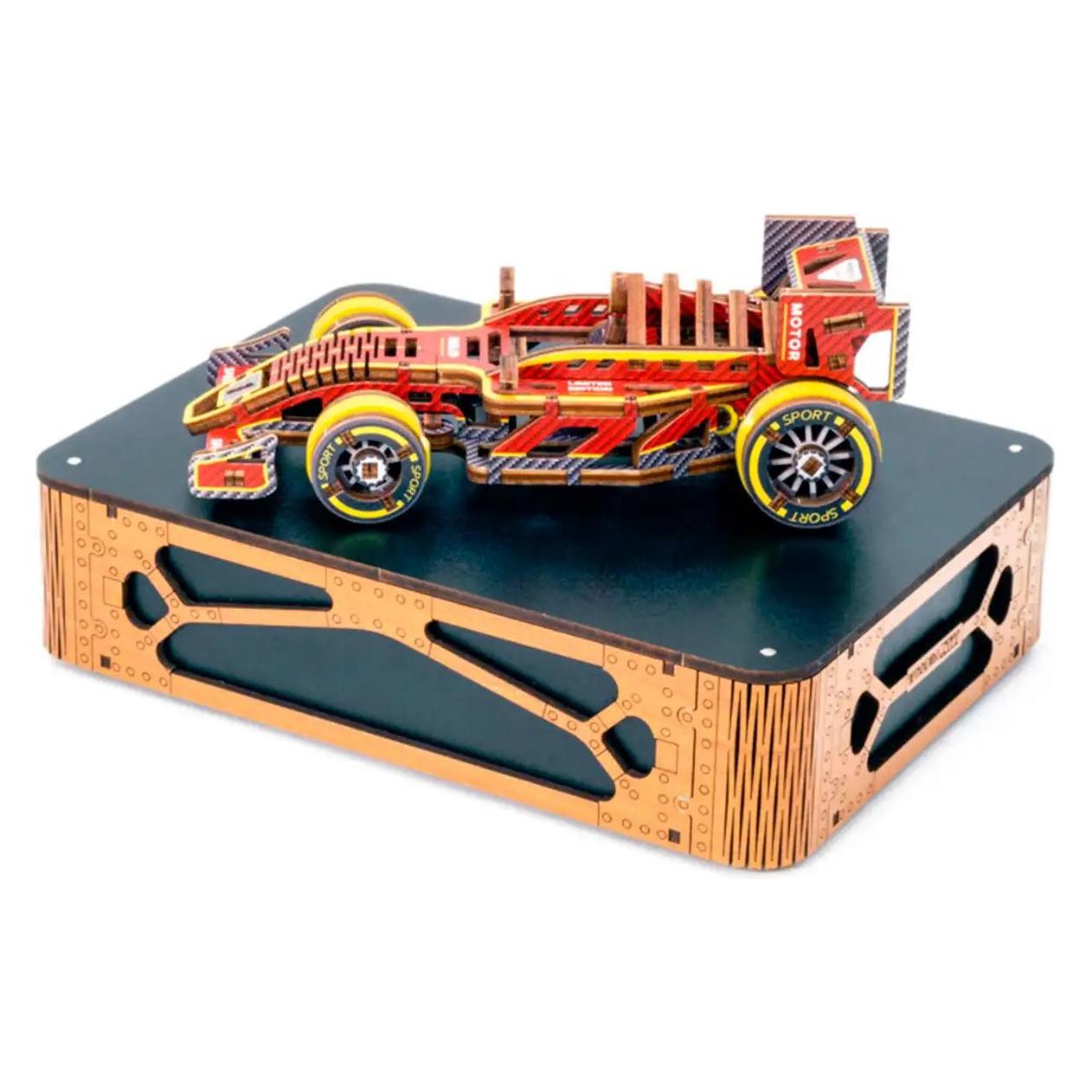 WoodenCity Bausatz Bolid F1 Rennwagen bemalt (LE-003)