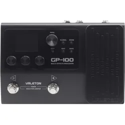 Valeton GP-100 (Amp Simulator, Looper, Multieffekt), Effektgerät, Schwarz