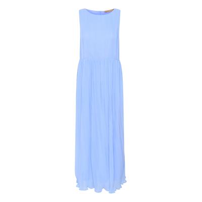 Midikleid CULTURE "Kleid CUjesy", Damen, Gr. L, N-Gr, blau (serenity), Obermaterial: 100% Polyester PES., Kleider Midikleid