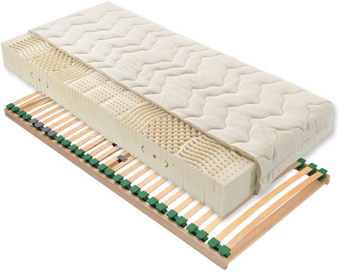 Schlafsystem „Julian & Lattenrost“ 80 x 210 cm H4 Baumwolle