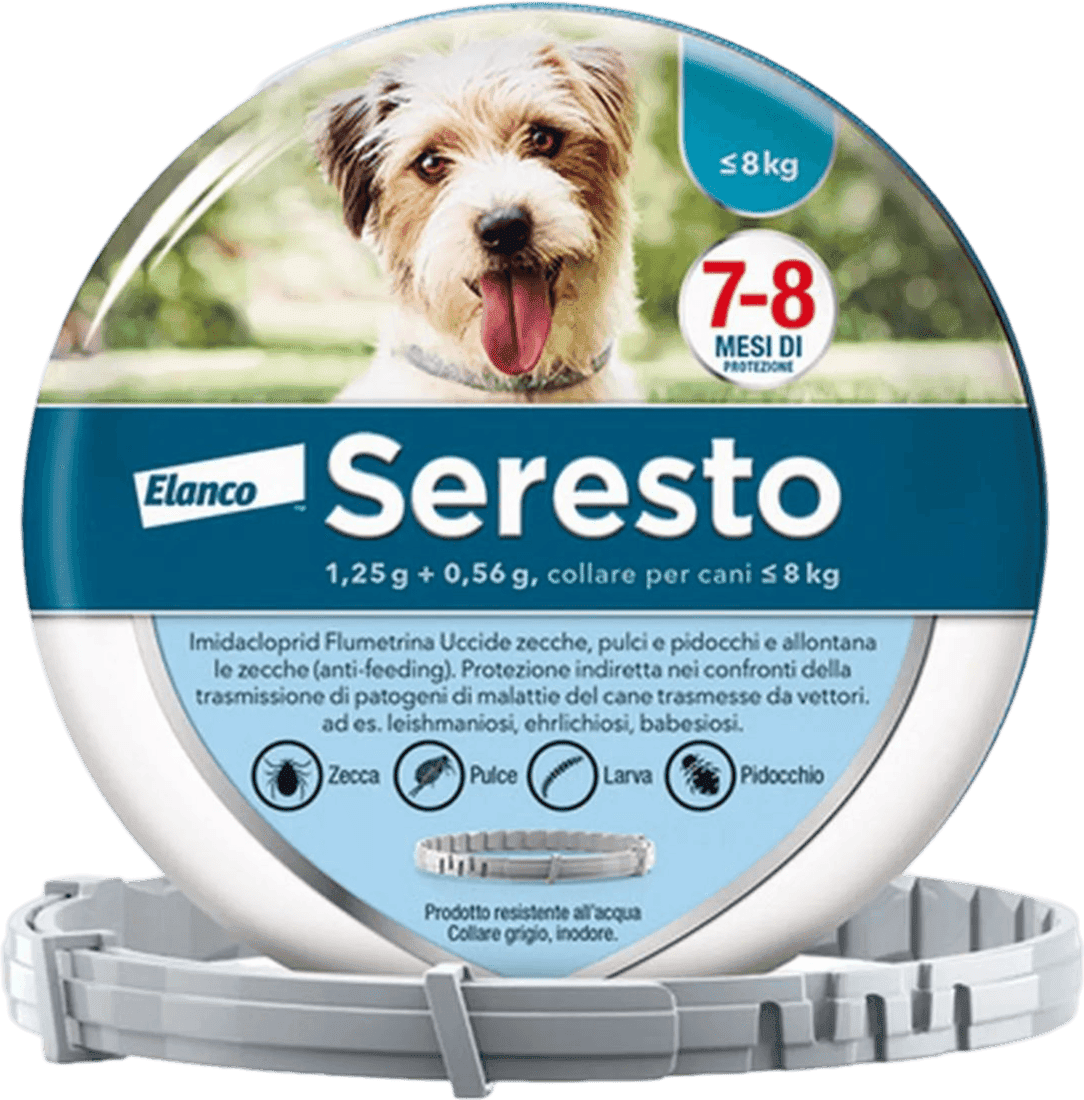 Seresto Collare per Cani fino a 8Kg KIT 2PZ