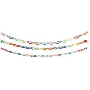 Papstar Girlande 18820, bunt, Länge 4 m, Ø 12-18 cm, Papier, Set, 3 Stück