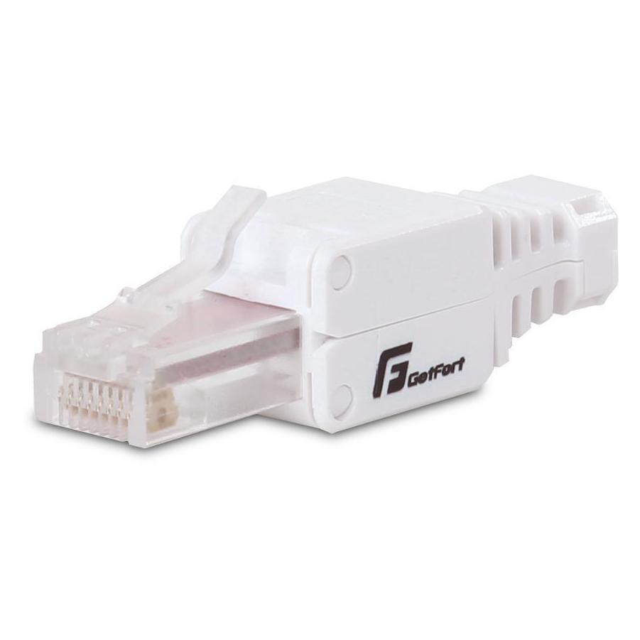 Getfort Modularer, werkzeugloser RJ45-Stecker, Cat.6, UTP, 8p8c (UTP, CAT6) (GETFORT)