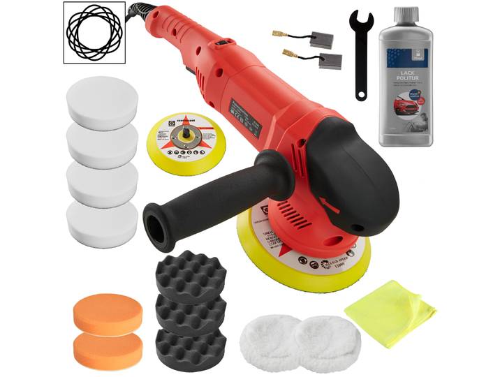 Lustreuse Polisseuse Rectifieuse Excentrique 710W - 17 pièces avec polish