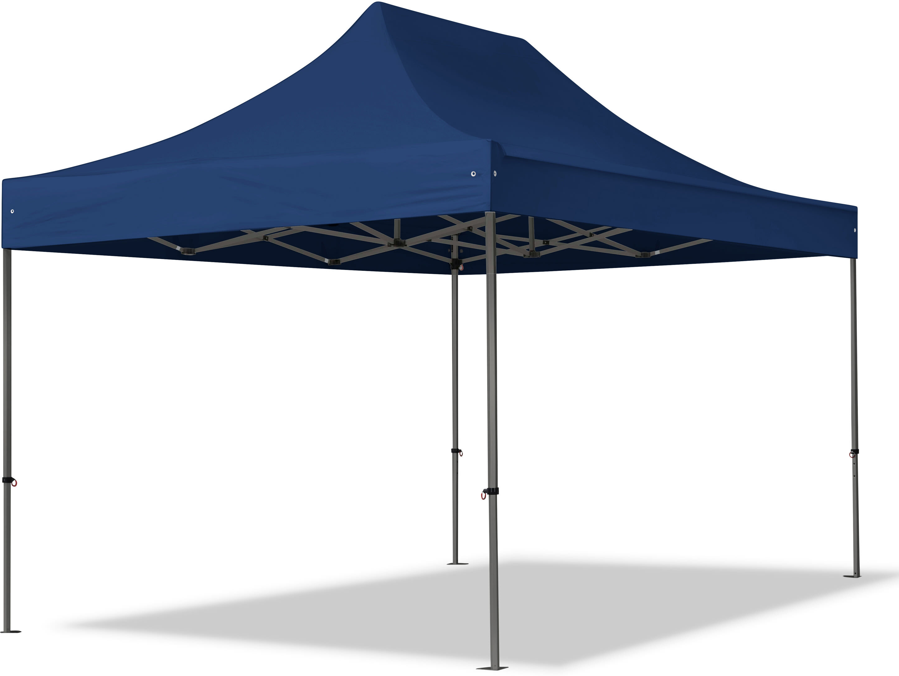 TOOLPORT 3x4.5m PES 750 Pop Up Gazebo PREMIUM Steel 40 mm, blue - (600044)