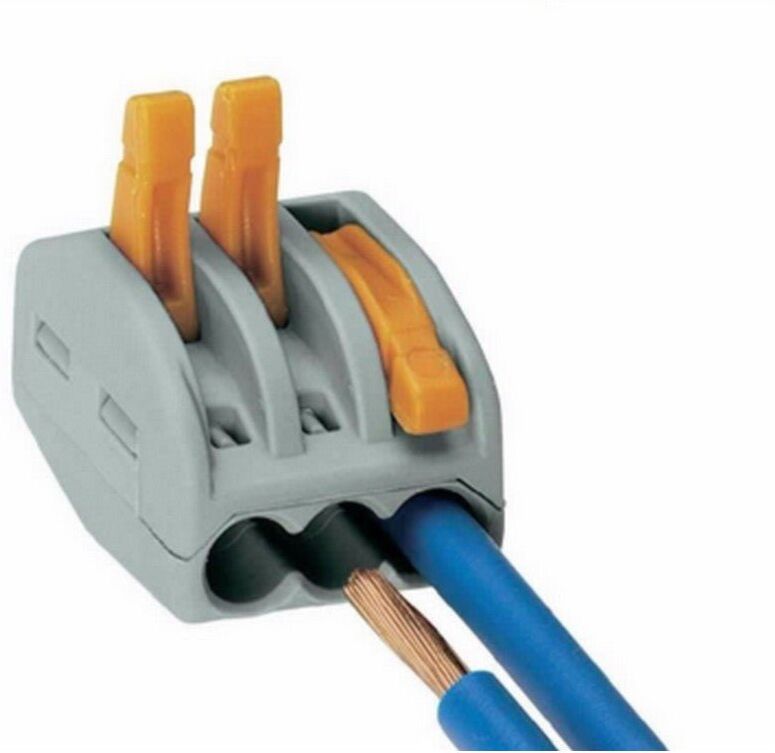 Silamp Borne de raccordement à levier 5 entrées avec serre câble - Pack de 20