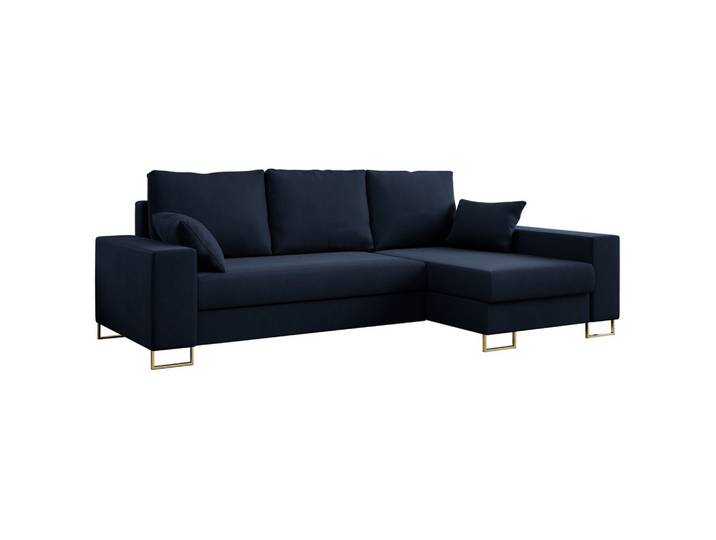 ECKSOFA Dorian Velvet Dunkelblau