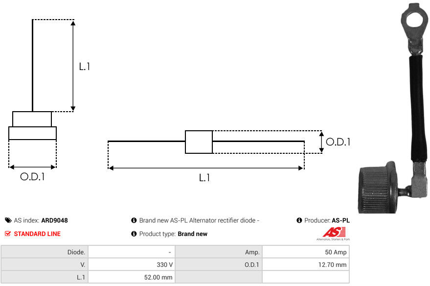 As-Pl Gleichrichter, Generator Ard9048