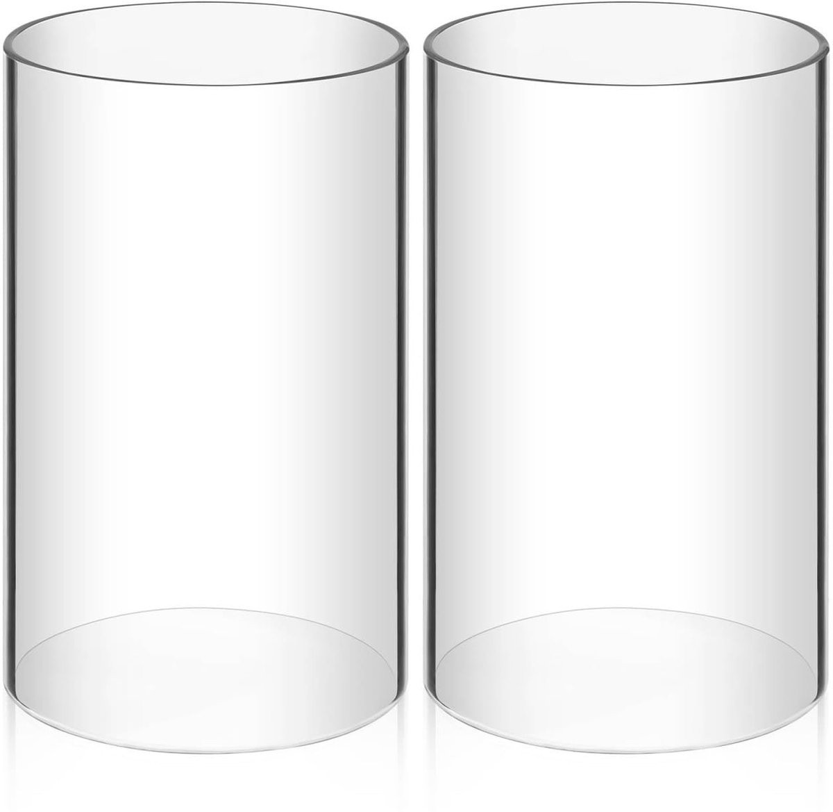 Housoutil Glazen kandelaar, helder glas, 2 stuks