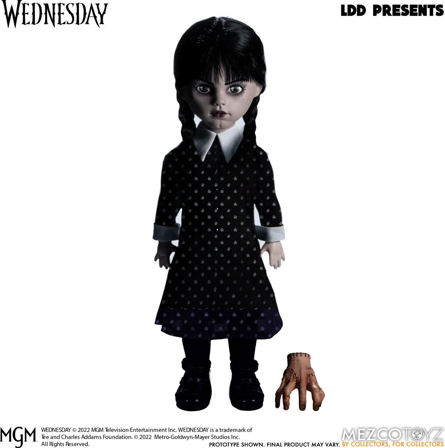 Mezco Living Dead Dolls Wednesday Addams pop, 25 cm