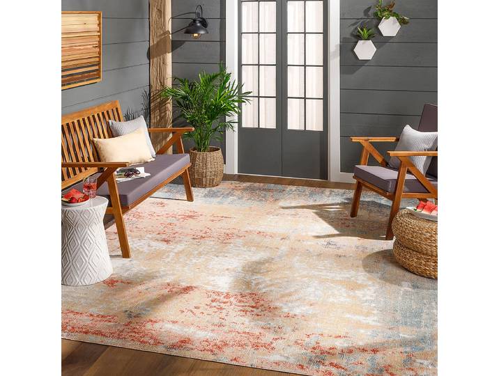 Tapis d'extérieur Mijek Orange/Beige Polypropylène 120 x 170cm