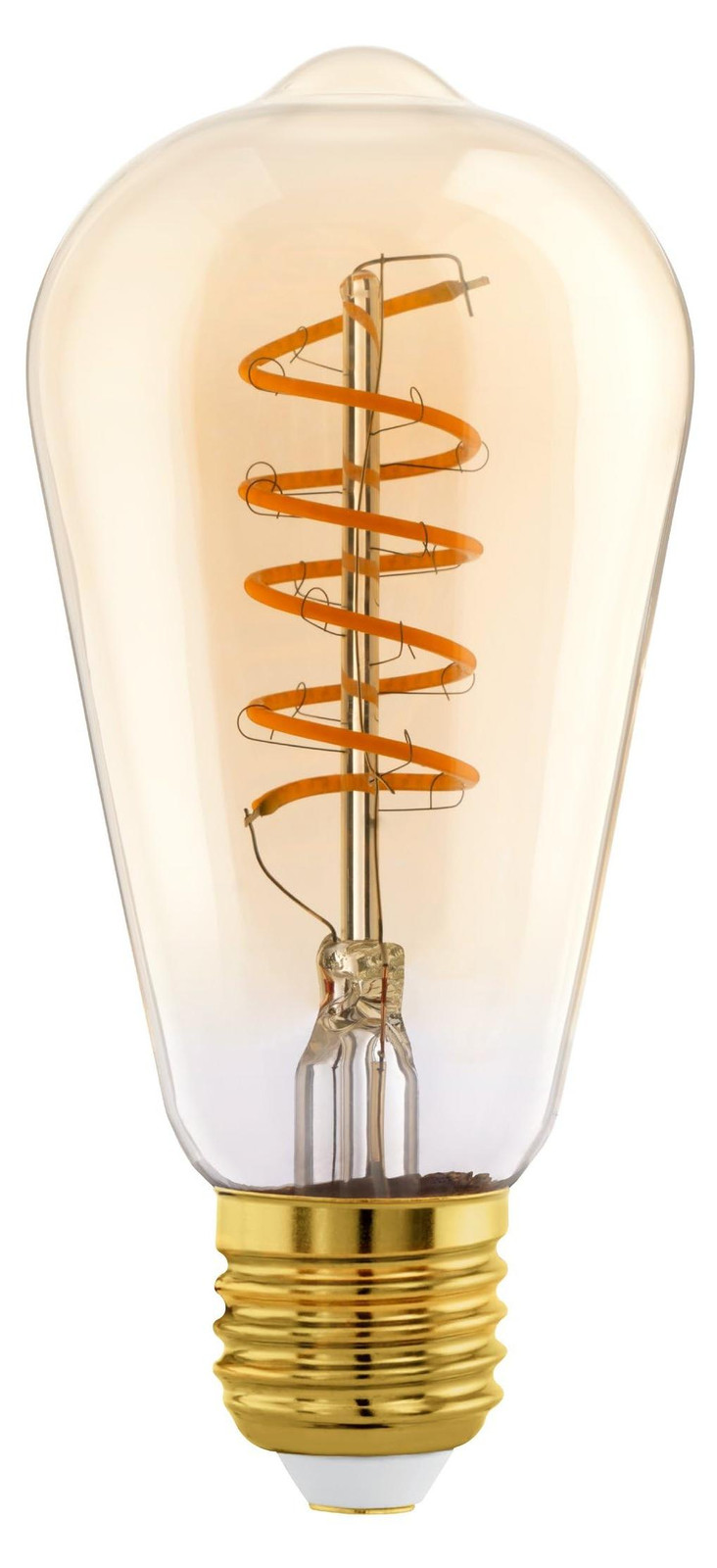 Eglo LED Filament Lamp Vintage Amber Transparent E27 Warm Wit Licht