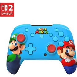 Turtle Beach Rematch Wireless Mario & Luigi (Switch, Switch 2, Switch Lite, Switch OLED), Gaming Controller, Mehrfarbig, Blau