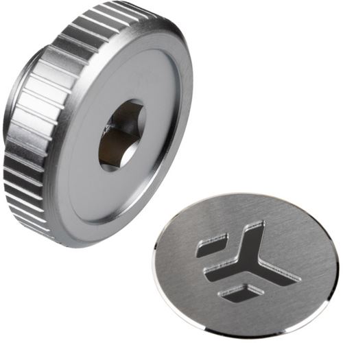 EK Water Blocks EK-Quantum Torque Verschlussstopfen G1/4 Zoll - mit EKWB Logo, Satin Titanium