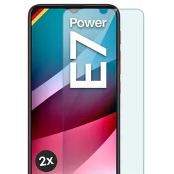 moex Klares Panzerglas für Motorola Moto E7 Power – passgenaue 9H Schutzfolie für zuverlässigen Displayschutz – ShockProtect Klar