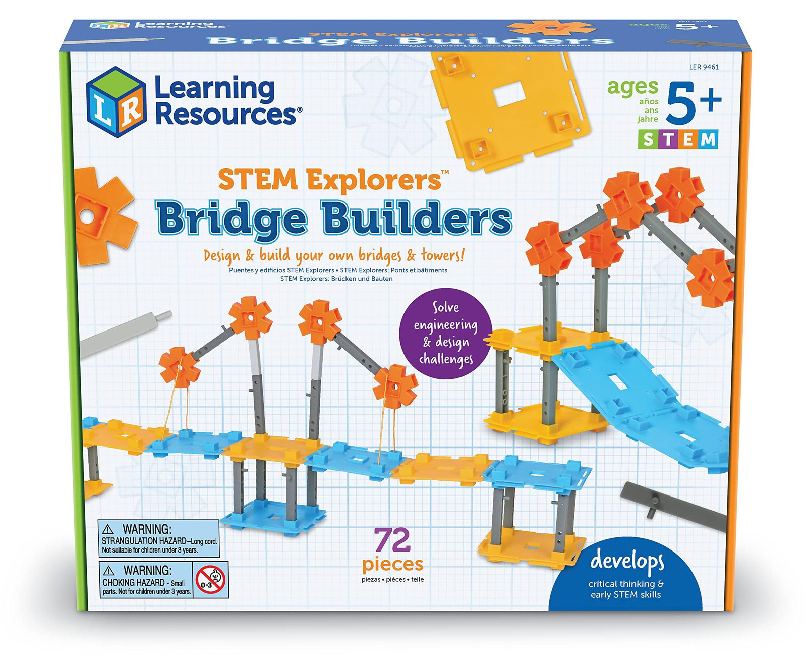 Learning Resources Leeromgeving LER9461 Bouwset met 72 onderdelen