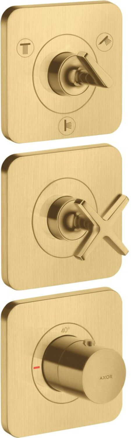 Hansgrohe Fertigset Axor Citterio E UP-Thermostat 380/120, m Ros, brush. gol opt (36704250)