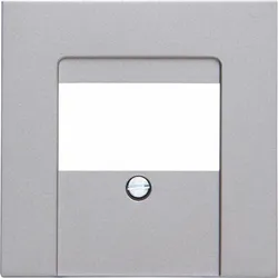 Kopp 373147009 HK07 - TAE-Abdeckung, 1-3 Anschlüsse (oder 2-fach USB-Steckdose), Farbe: stahl