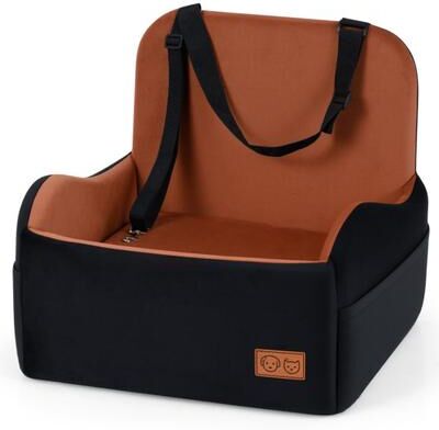 Costway Detachable Dog Booster Car Seat Fits Front and Back Seat
