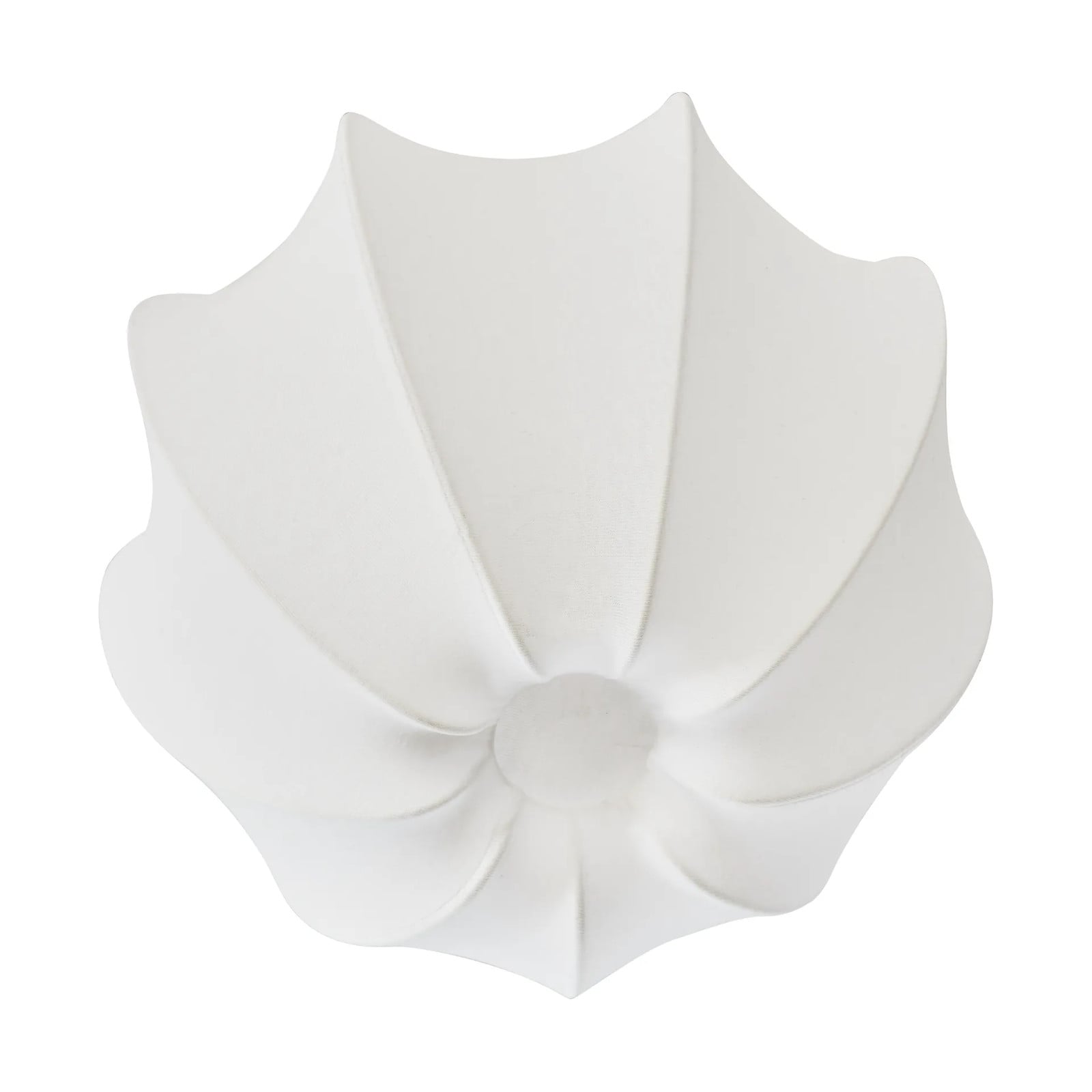 Watt & Veke Anna plafondlamp, wit katoen, Ø 30 cm