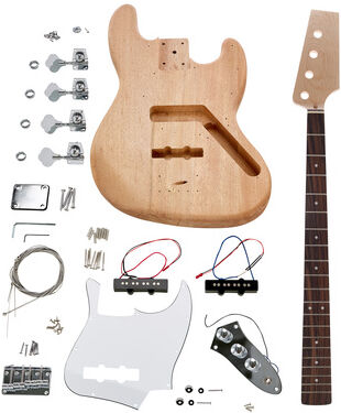 Harley Benton Bass Guitar Kit J-Style Natur