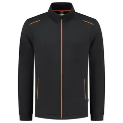 Sweatjacke "302702" Accent - XL - black/orange