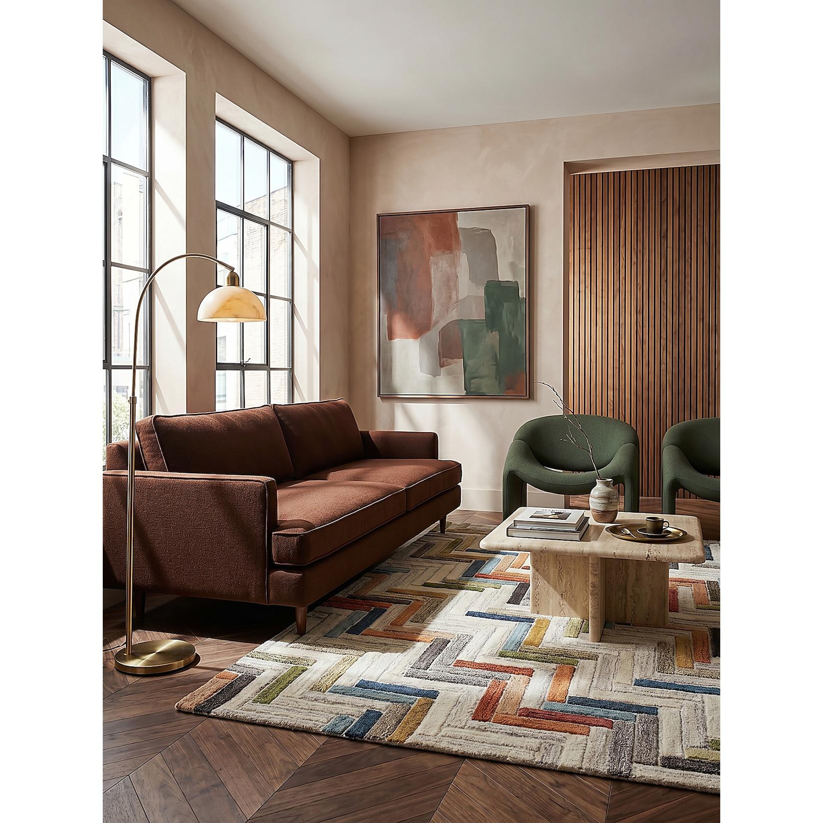 Wollteppich handgeschnitzt Bunt 160 x 230 cm - ESK Kadima Design