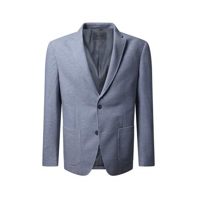 Anzugsakko PIERRE CARDIN "Mael", Herren, Gr. 50, blau (skyway), Obermaterial: 88% Polyester PES. 12% Elasthan EL. Futter: 100% Polyester PES. 100% Polyester PES., uni, modern fit, Sakkos, Jersey