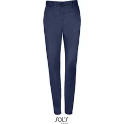 SOLS Damen Satin Stretch Hose Chinohose 02918 french navy 42