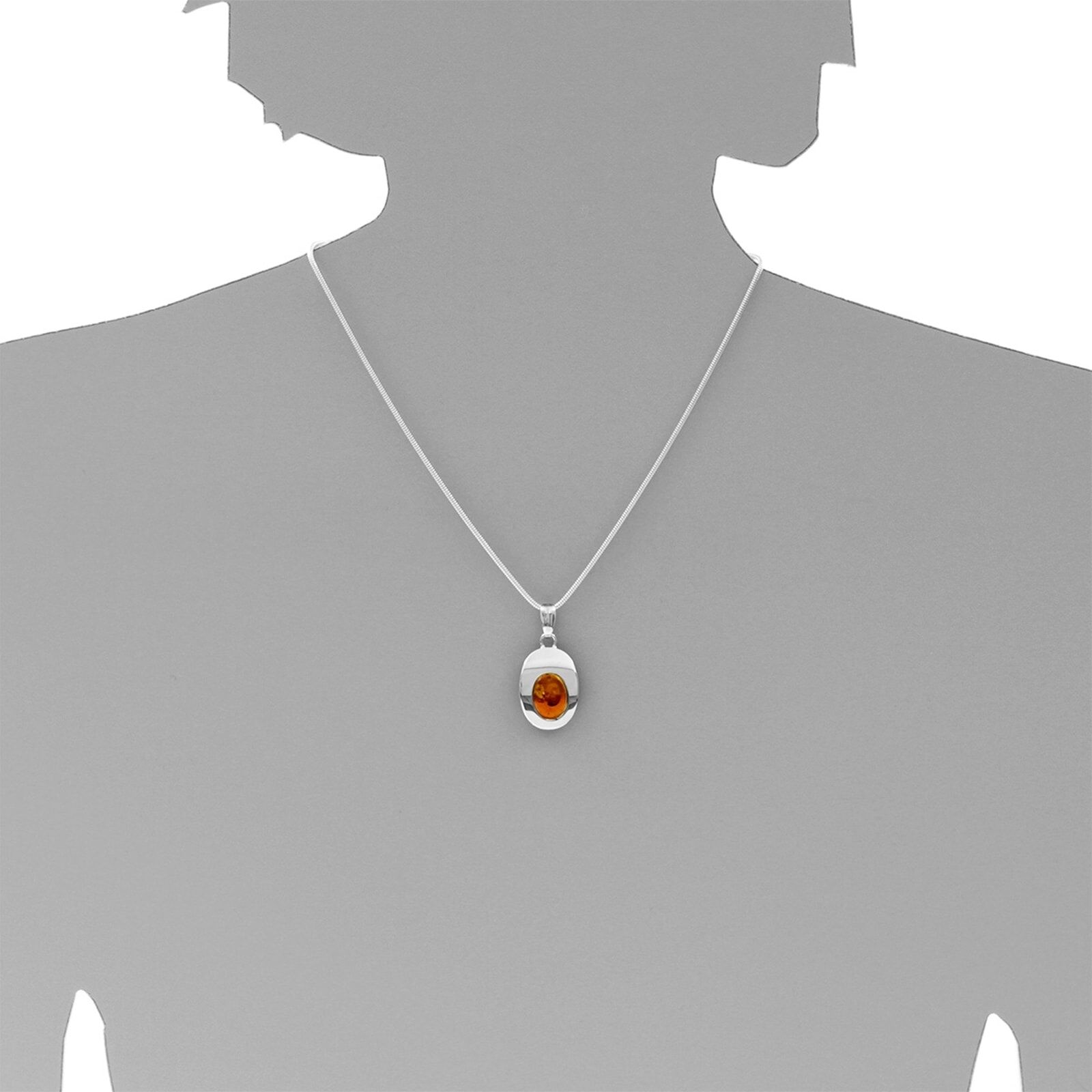 Kettenanhänger OSTSEE-SCHMUCK "Ostsee-Schmuck Anhänger Jessie Anhänger Jessie", weiß (weiß, neutral), Schmuckanhänger, Damen, 35 x 17mm, Silber 925 (Sterlingsilber), 3,3 g, Kettenanhänger