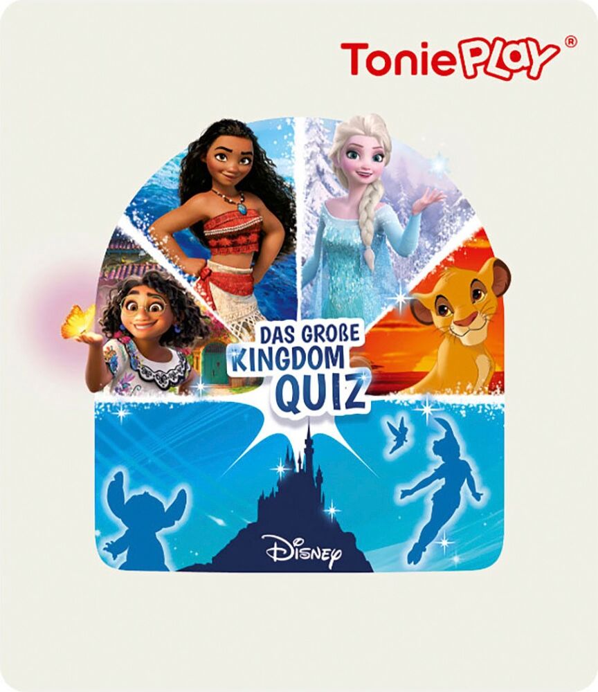TONIES Hörspiel "Disney: Das große Kingdom-Quiz (Tonieplay Game M)", bunt, Hörspiele, Hörspiel