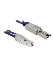 Delock Externes SAS-Kabel SAS 6Gbit/s 4x Shielded Mini MultiLane SFF-8088 26-polig M bis 36-polig M 2 m (83572)