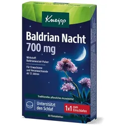 KNEIPP Baldrian Nacht 700 mg Filmtabletten 30 St