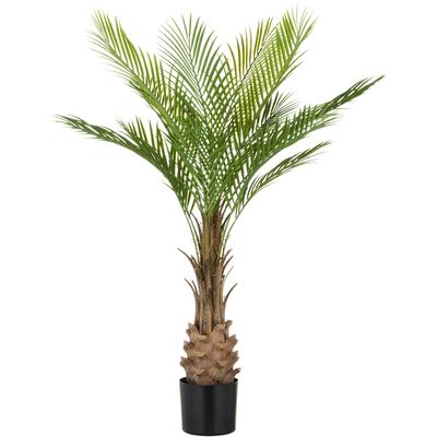 Kunstpalme CREATIV GREEN "Phönixpalme", grün, H:120cm, Kunststoff, Kunstpflanzen, mit naturgetreuen Palmwedeln
