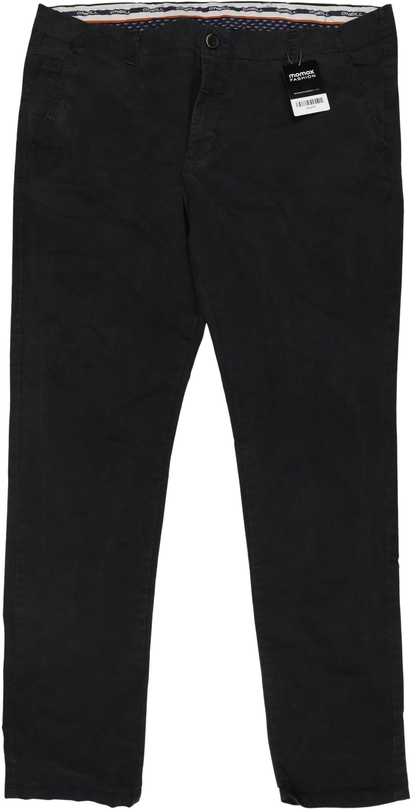 O Neill Herren Stoffhose, Schwarz, Gr. W38, Baumwolle / Elasthan - Second Hand