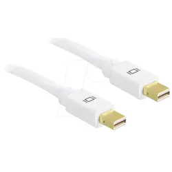 DELOCK 82794 - DisplayPort Kabel, mini DisplayPort 1.2 Stecker, 4K, 1 m, weiß