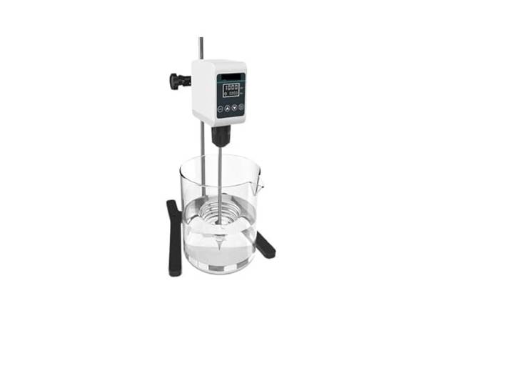 Kompatibel for Rührer Labor Power Mixer Labor Elektrische Digitalanzeige Overhead 5/10L 1200rpm 110/10S(OS-5S(LCD 5L),EU Plug)