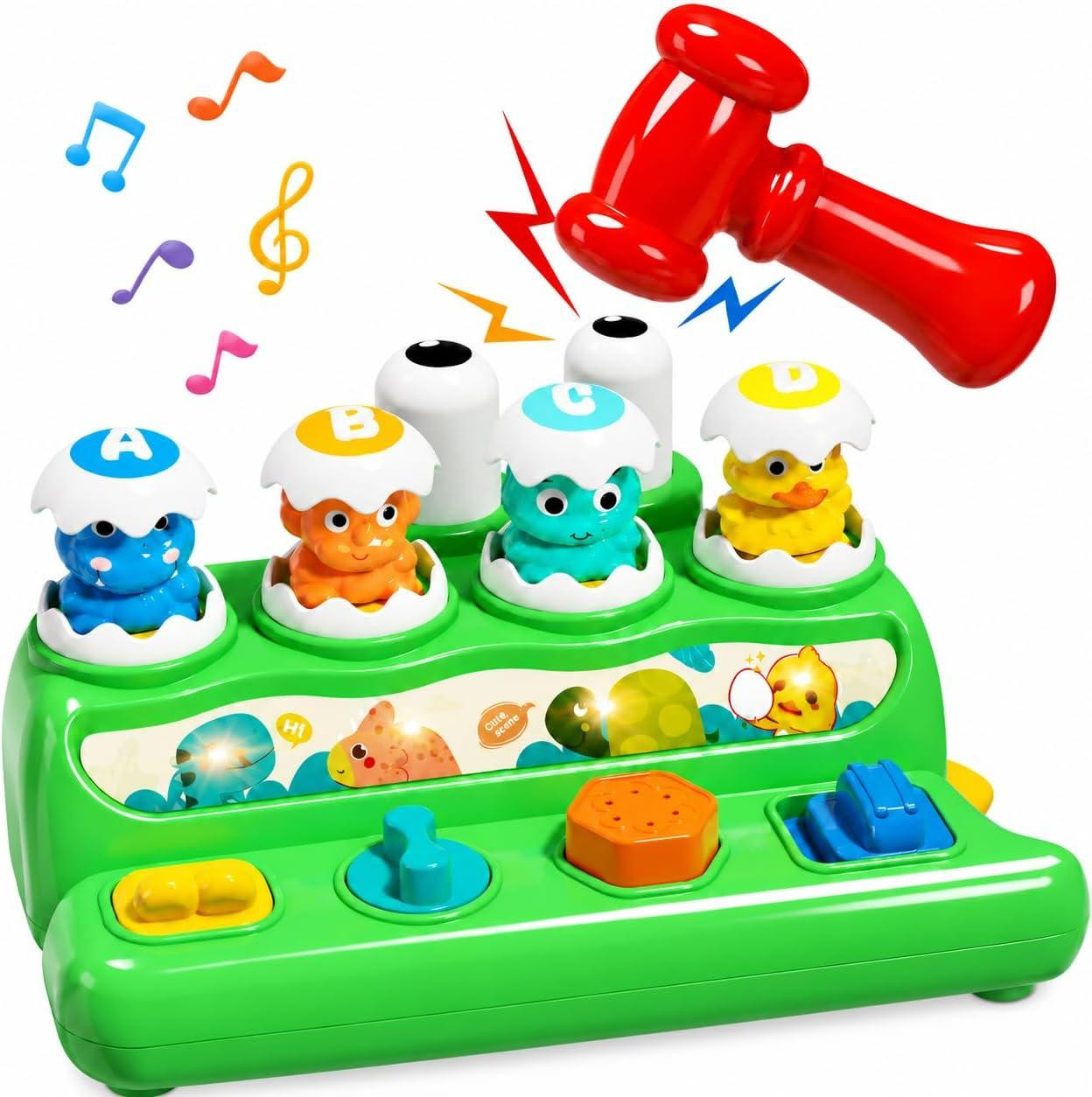 oCreon Baby's met hamer - Montessori spel voor oorzaak en gevolg - Meerkleurig