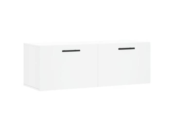 HKLGBVCR Wandschrank, weiß, 100 x 36,5 x 35 cm, Holz, Technik Glatte Oberfläche, Feuchtigkeitsbeständigkeit, Anzeigefunktion, Badezimmer, Wohnzimmer, Büro
