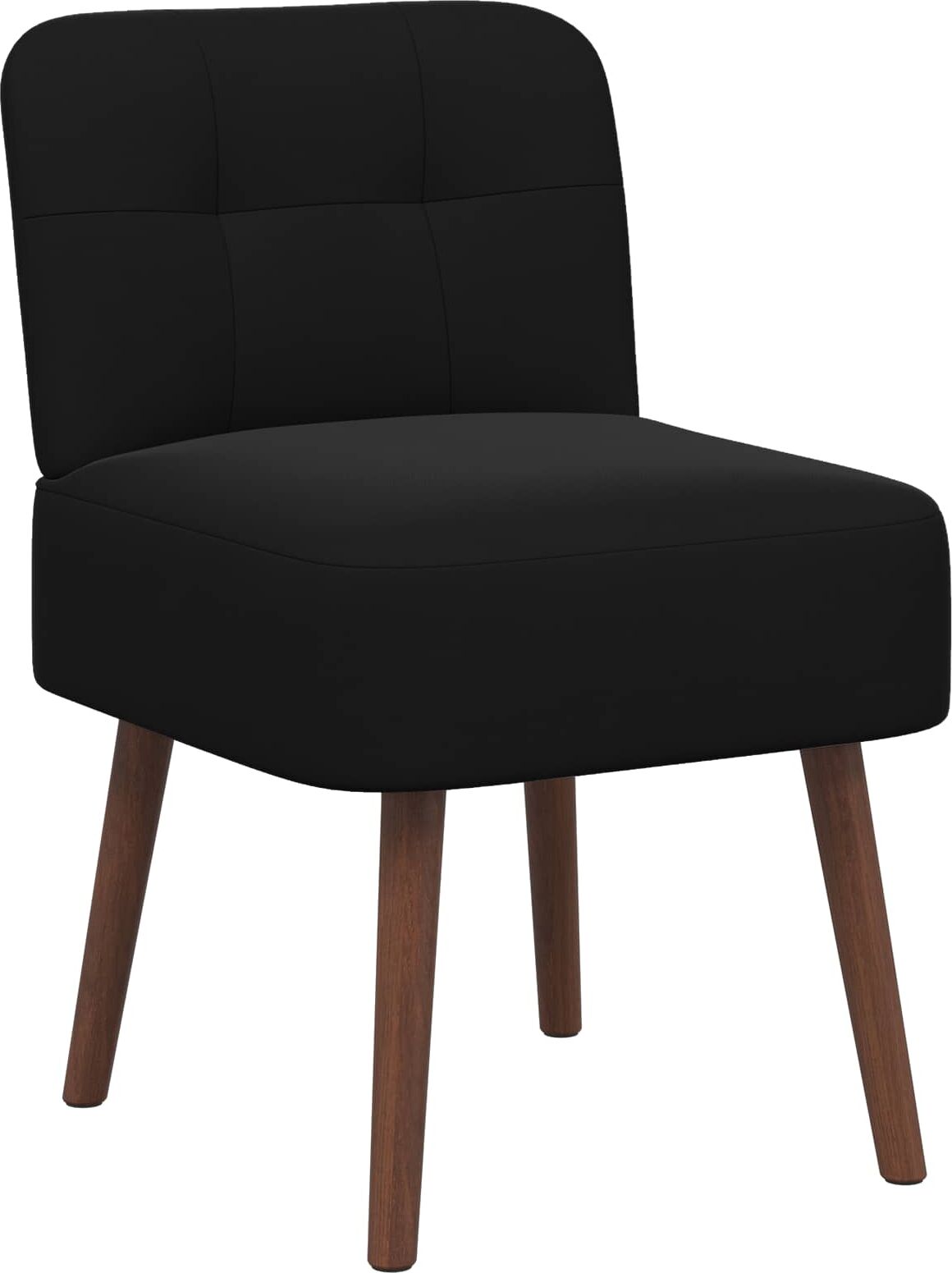 vidaXL Fauteuil à pantoufle Noir Velours