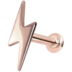 14 Karat Gold Labret mit Innengewinde BLITZ
