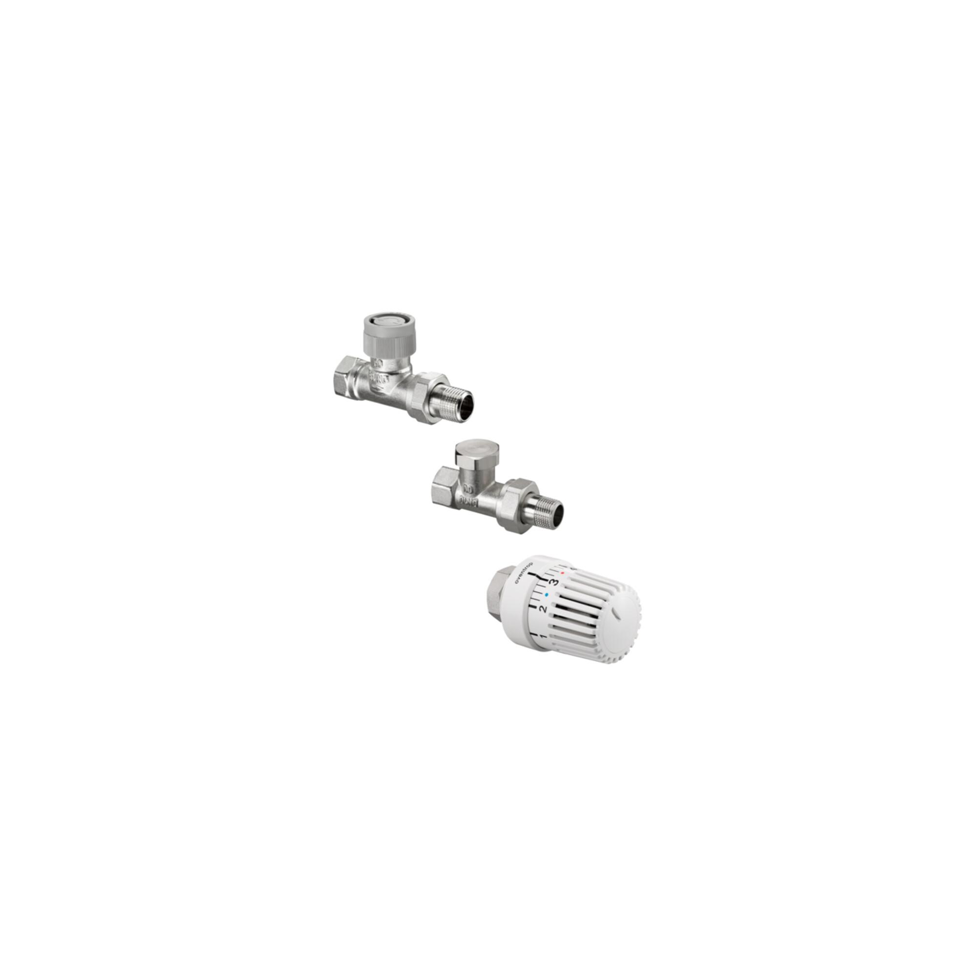 Oventrop Thermostatventil-Set Uni LH DN 10, Durchgang, mit Thermostat (1703163)