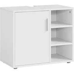 En.Casa, Waschbeckenunterschrank, Waschbeckenunterschrank Kulaik 51x60x32 cm Weiss (60 x 32 x 51 cm)