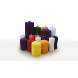 Wiedemann Kerzen 6 KG Kerzen, Stumpenkerzen A-Ware gemischt verschiedene Größen und Farben, NEU TOP Ware