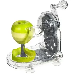 Lurch Apfelschäler steingrau, Sparschäler, Transparent, Grau