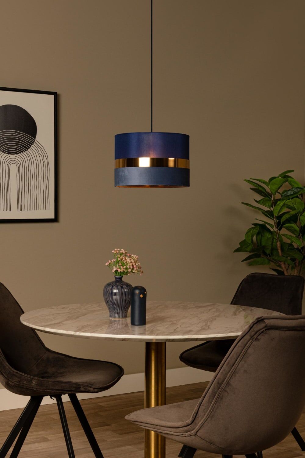 Lucide Suspension en linen bleu Bleu 30x153x30cm
