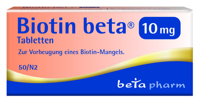 betapharm Arzneimittel GmbH BIOTIN BETA 10 mg Tabletten 50 St 17386966